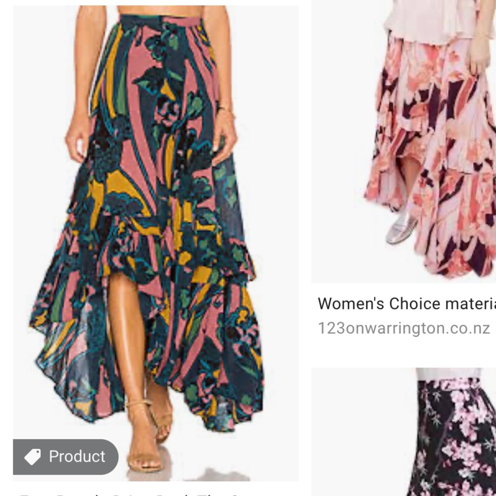 Free people high low skirt